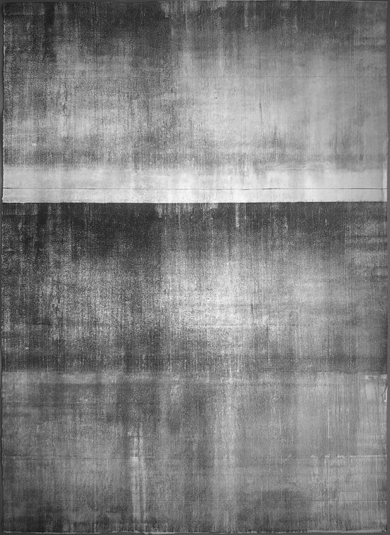 black and white lithography with 3 horizon parts
